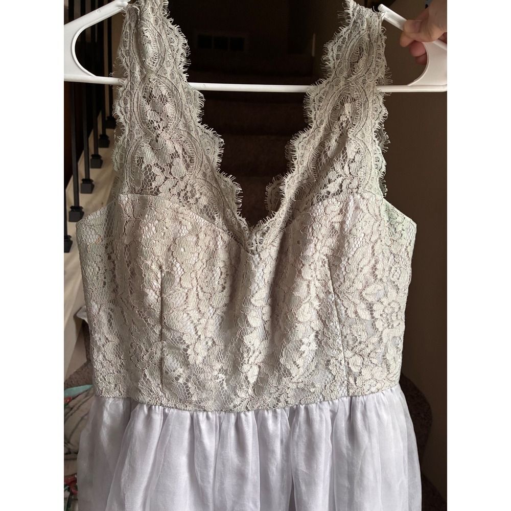 Anthropologie BHLDN McGinn Claudine Gray Dress size 4 - Picture 2 of 11